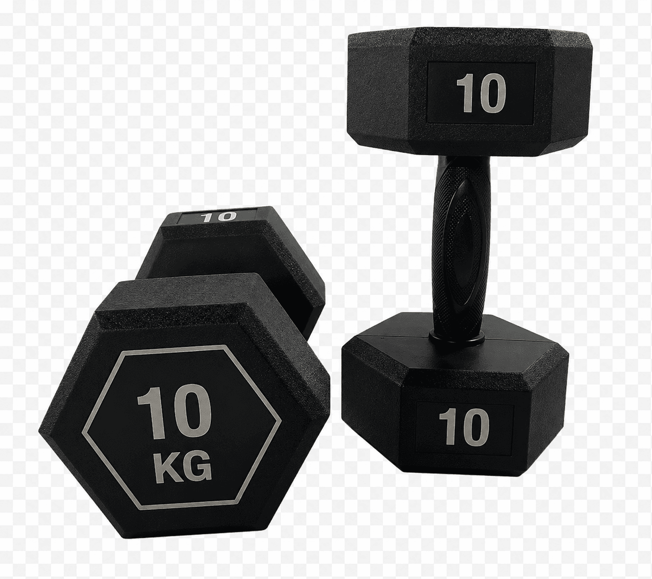 Dumbbell - Hybrid Black - 10KG