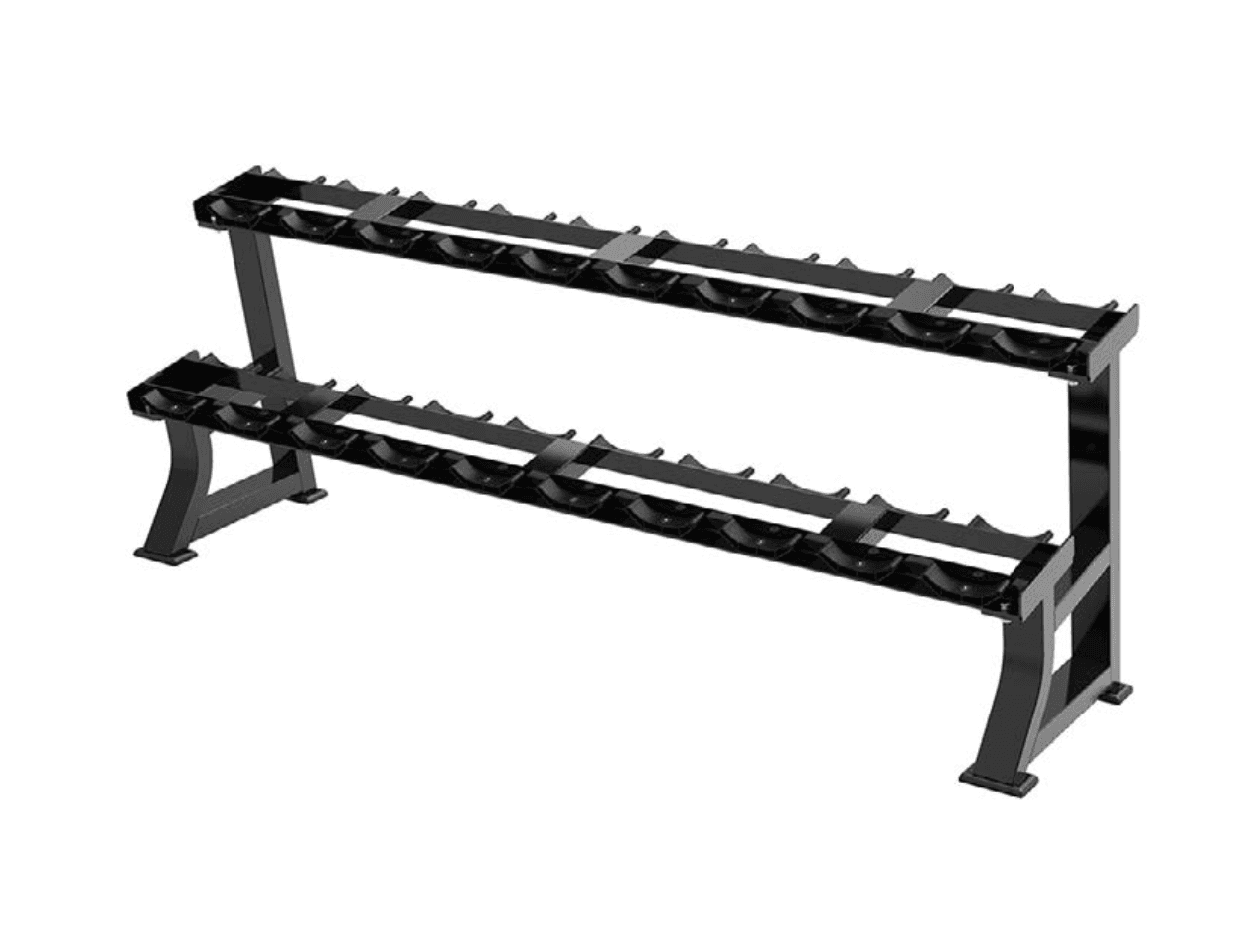 Suporte de Dumbbells - Estante - 10 pares - Hard Plate Loaded