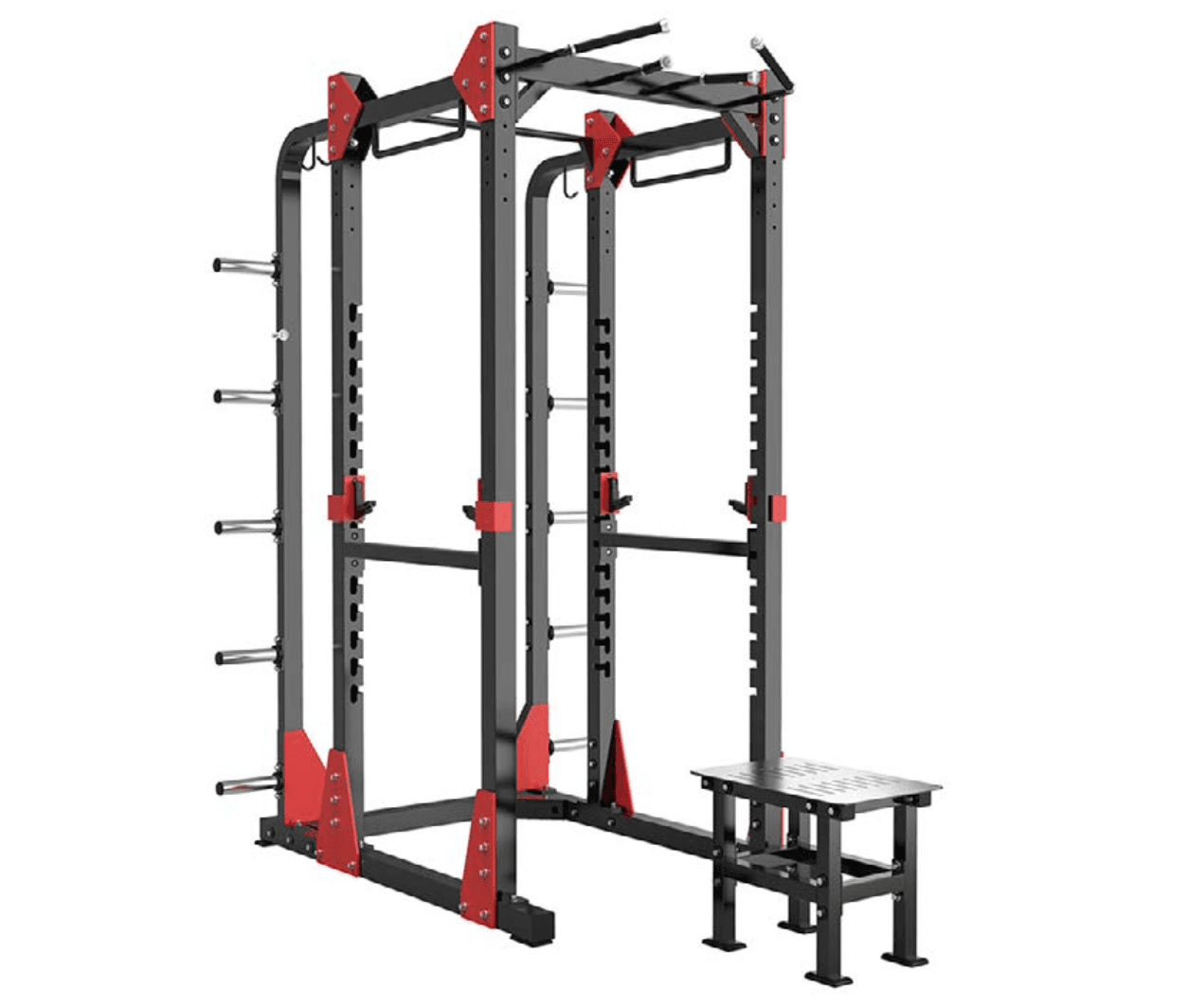 Power Rack com Suporte de Anilhas - Hard Plate Loaded