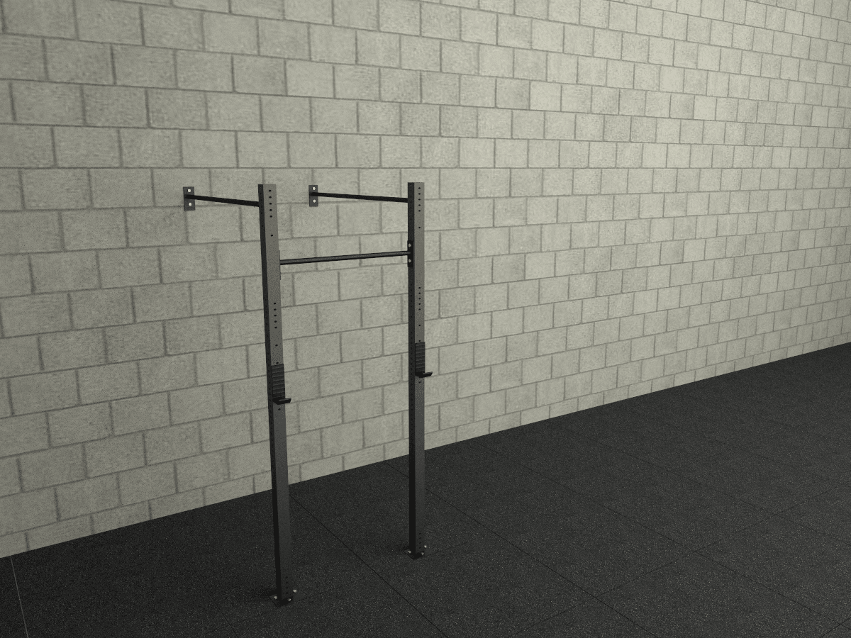 Wall Rack Single - 60x60 Colorido - 2 Colunas baixas 2,75 - 1 posição Squat