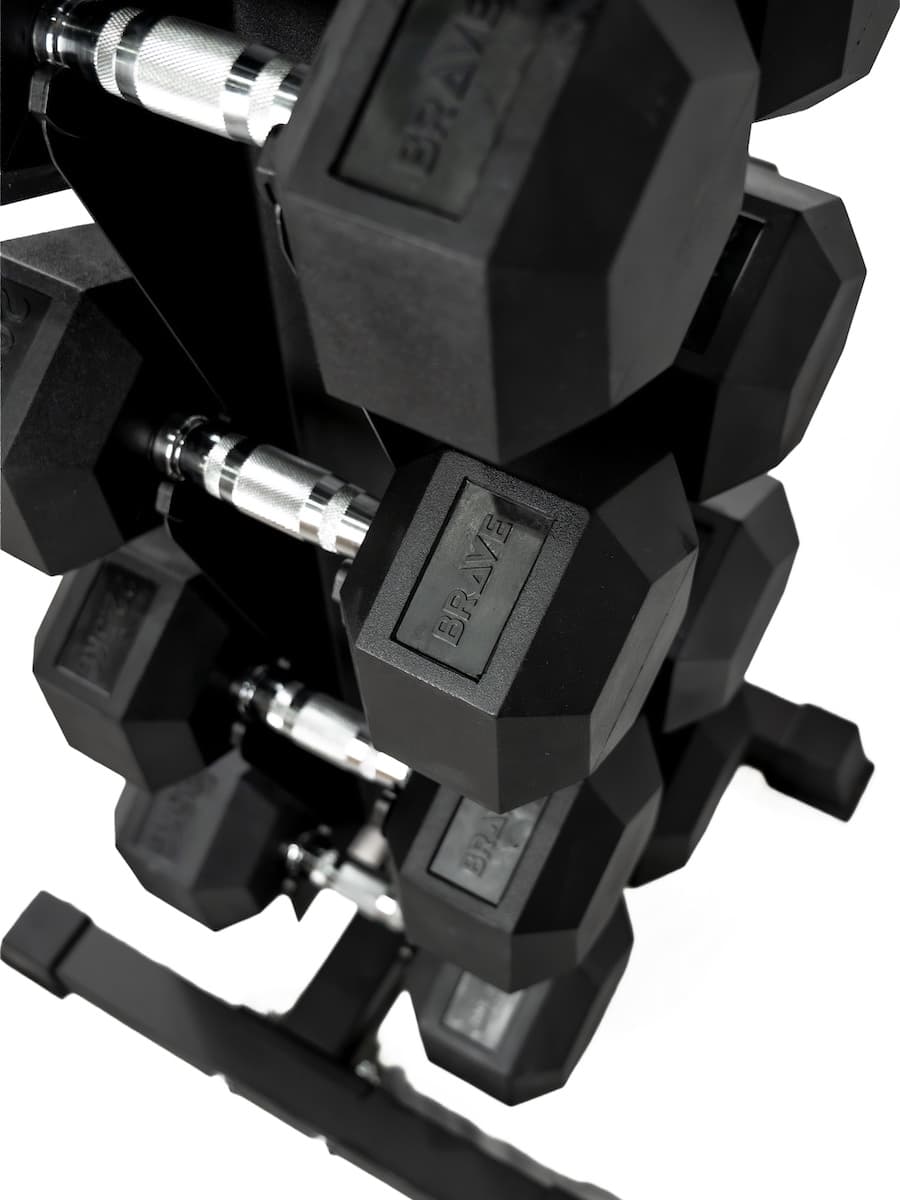 Kit de Dumbbell Cromado 1 a 10kg + Torre Suporte - Miniatura 3