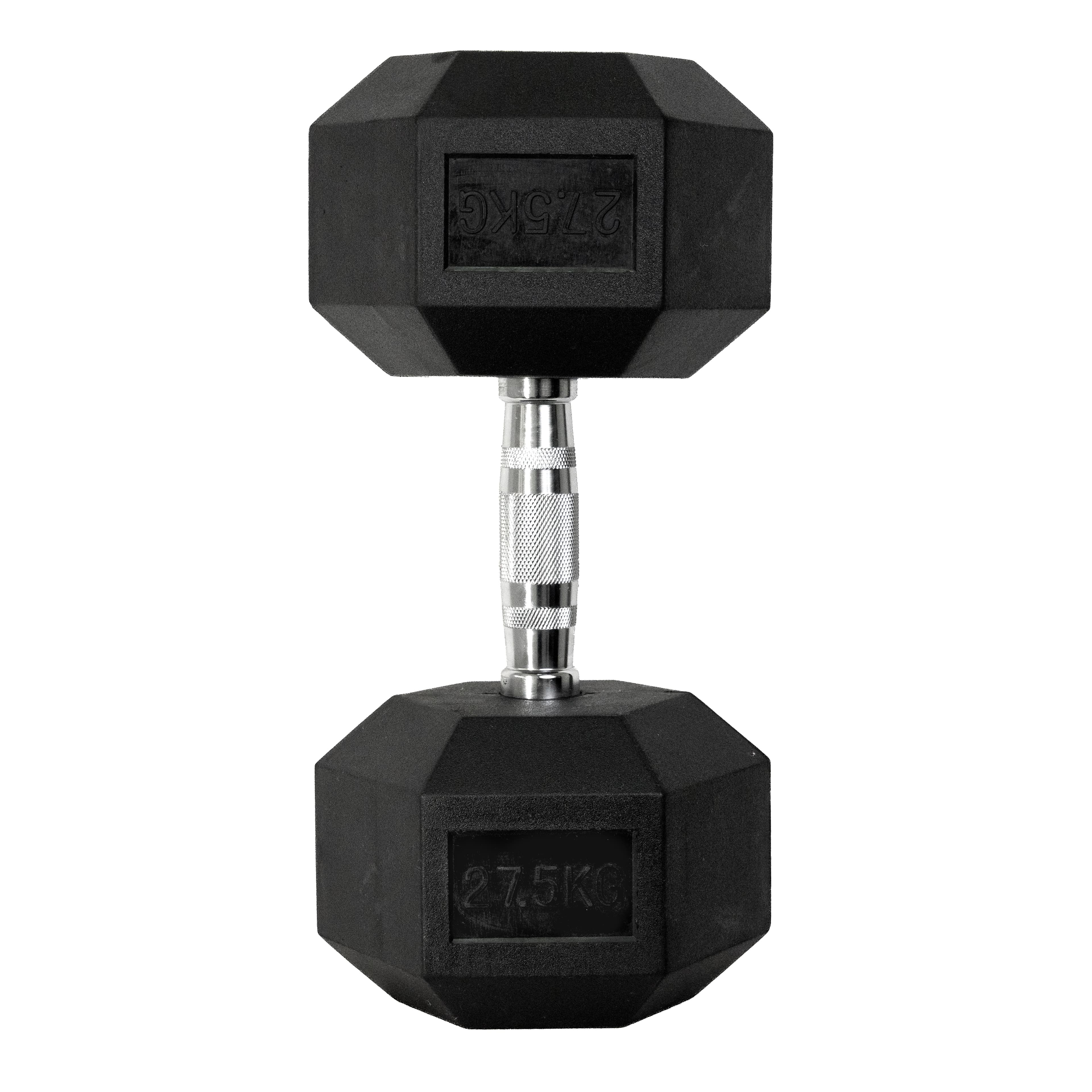 Dumbbell EVO Cromado Vulcanizado 27,5kg - Imagem Principal