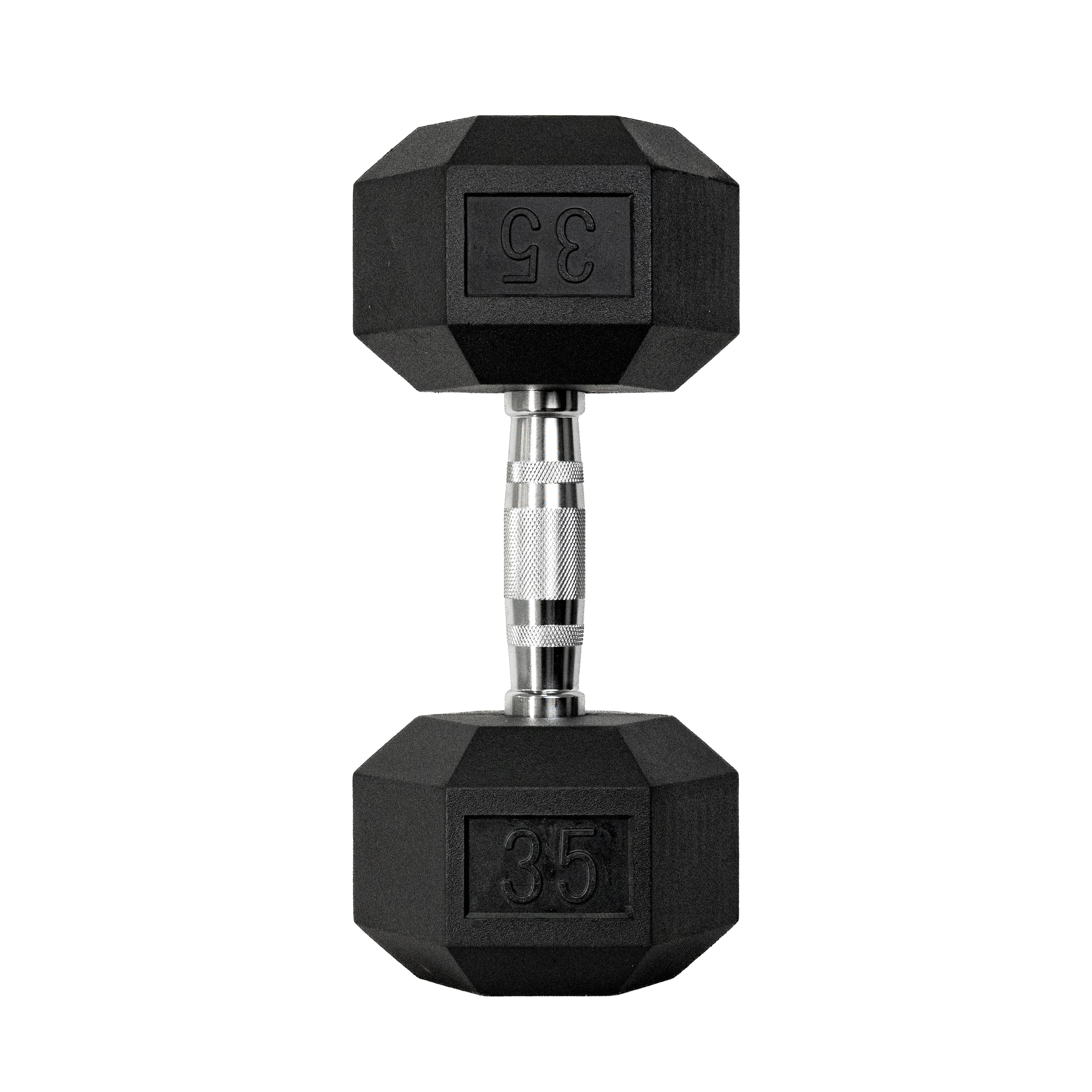 Dumbbell EVO Cromado Vulcanizado 35lb - Imagem Principal