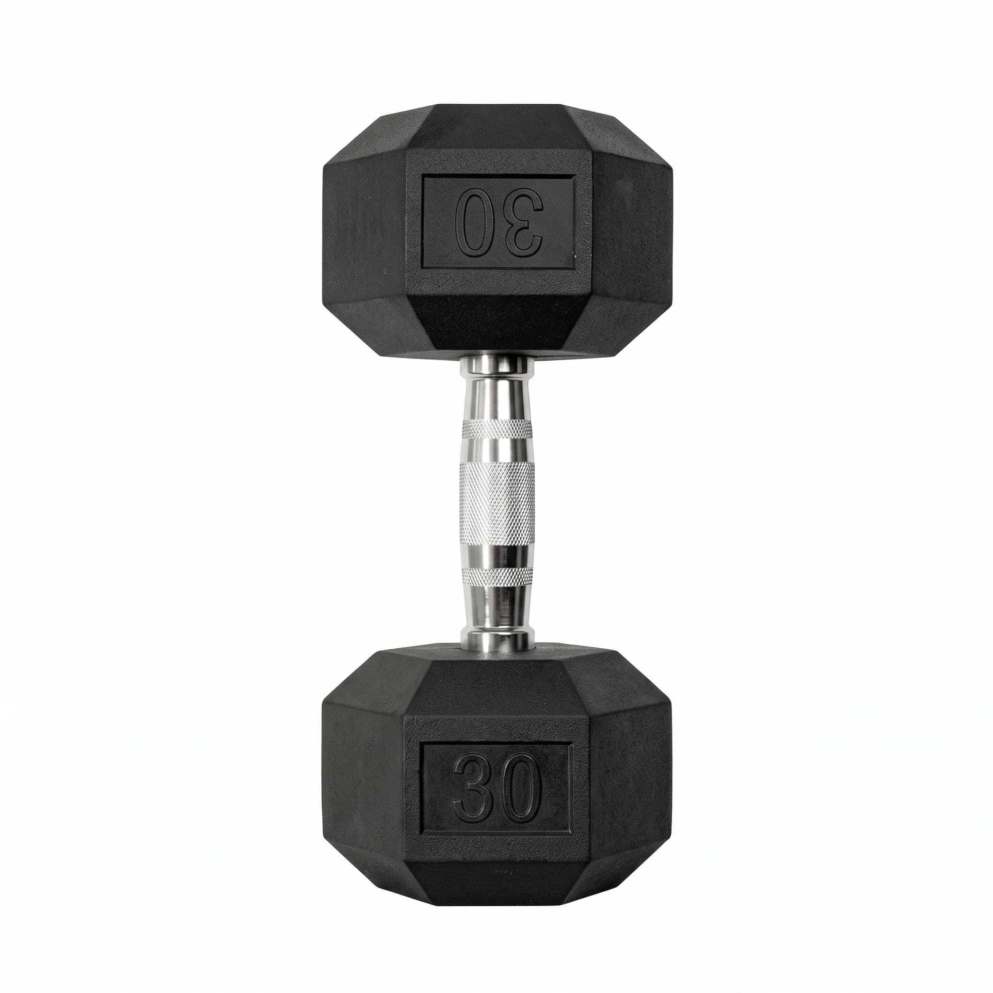 Dumbbell EVO Cromado Vulcanizado 30lb - Imagem Principal