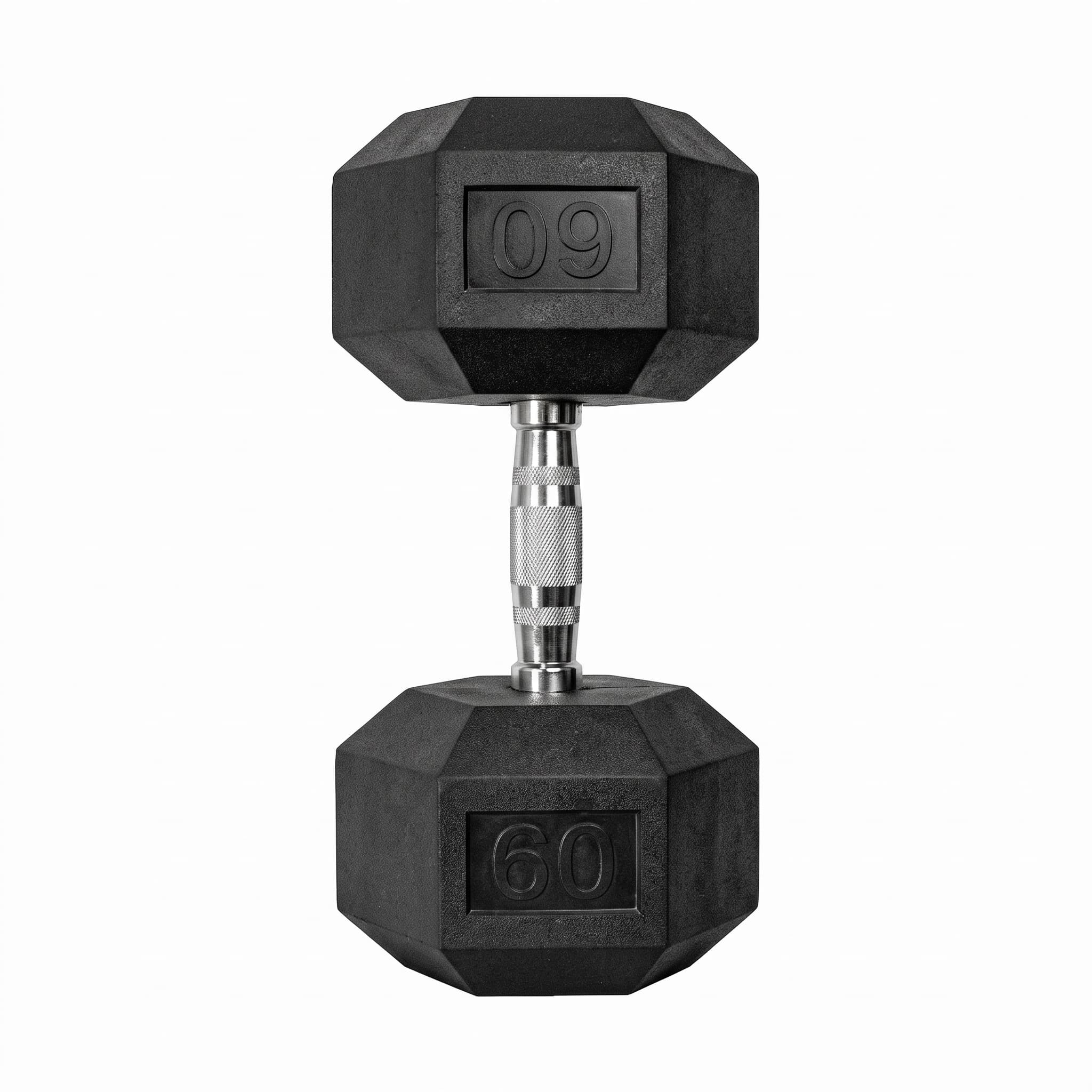 Dumbbell EVO Cromado Vulcanizado 60lb - Imagem Principal