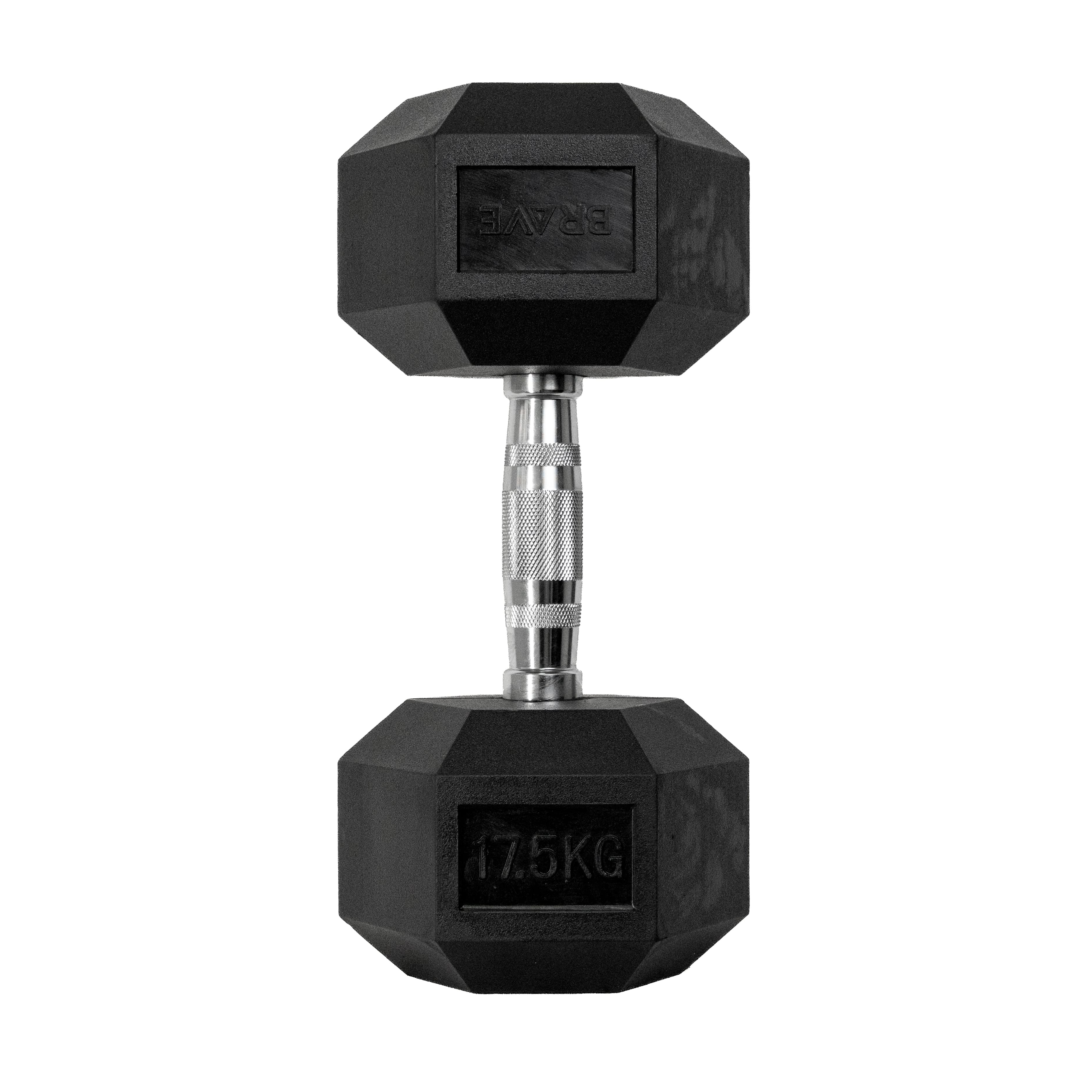 Dumbbell EVO Cromado Vulcanizado 17,5kg - Imagem Principal