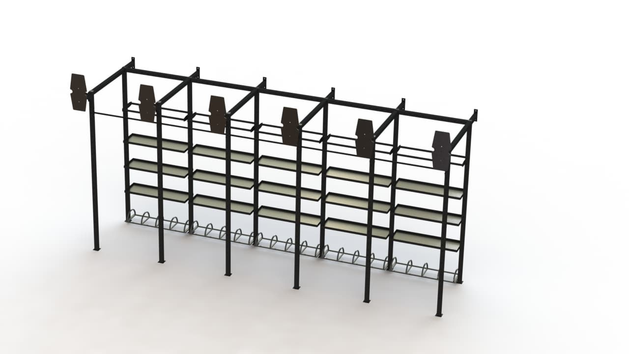 Hybrid Rig - 6 Targets - 5 Módulos Storage - 6,7 Metros Comprimento