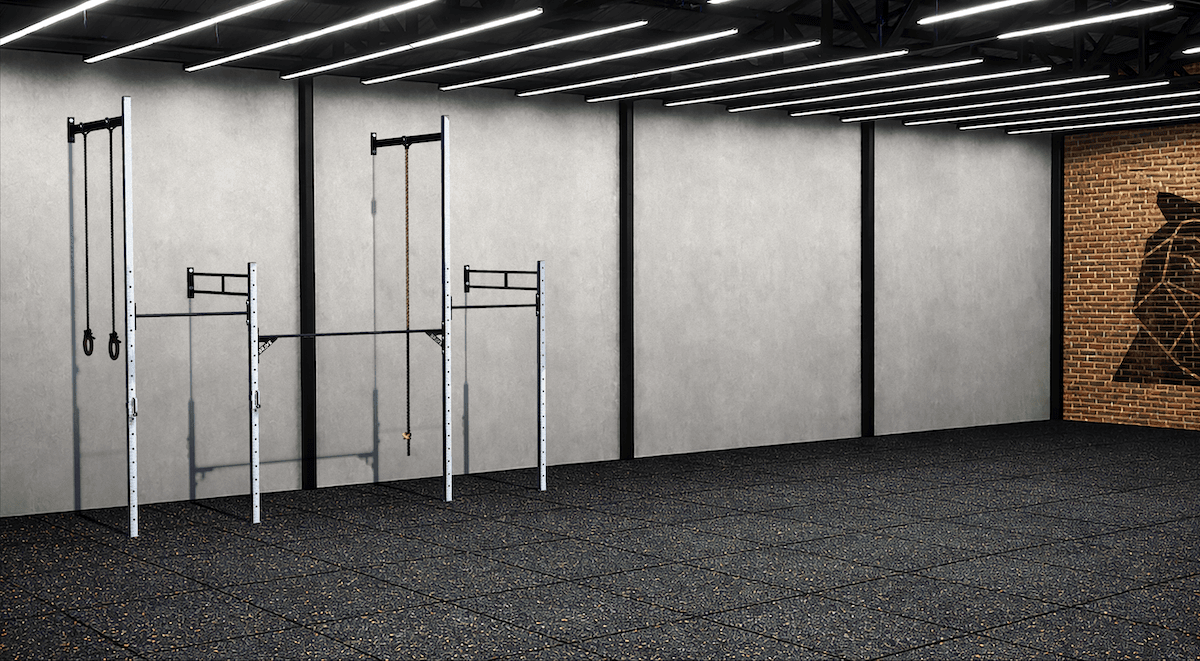 Elite Rack 2 - 60x60 Colorido - 2 colunas altas 4,50 - 2 colunas baixas 2,75 - 2 posições Squat
