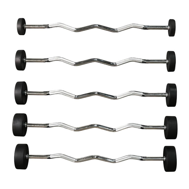 Kit 5 Barras W Montadas - 10/15/20/25/30kg - Imagem Principal