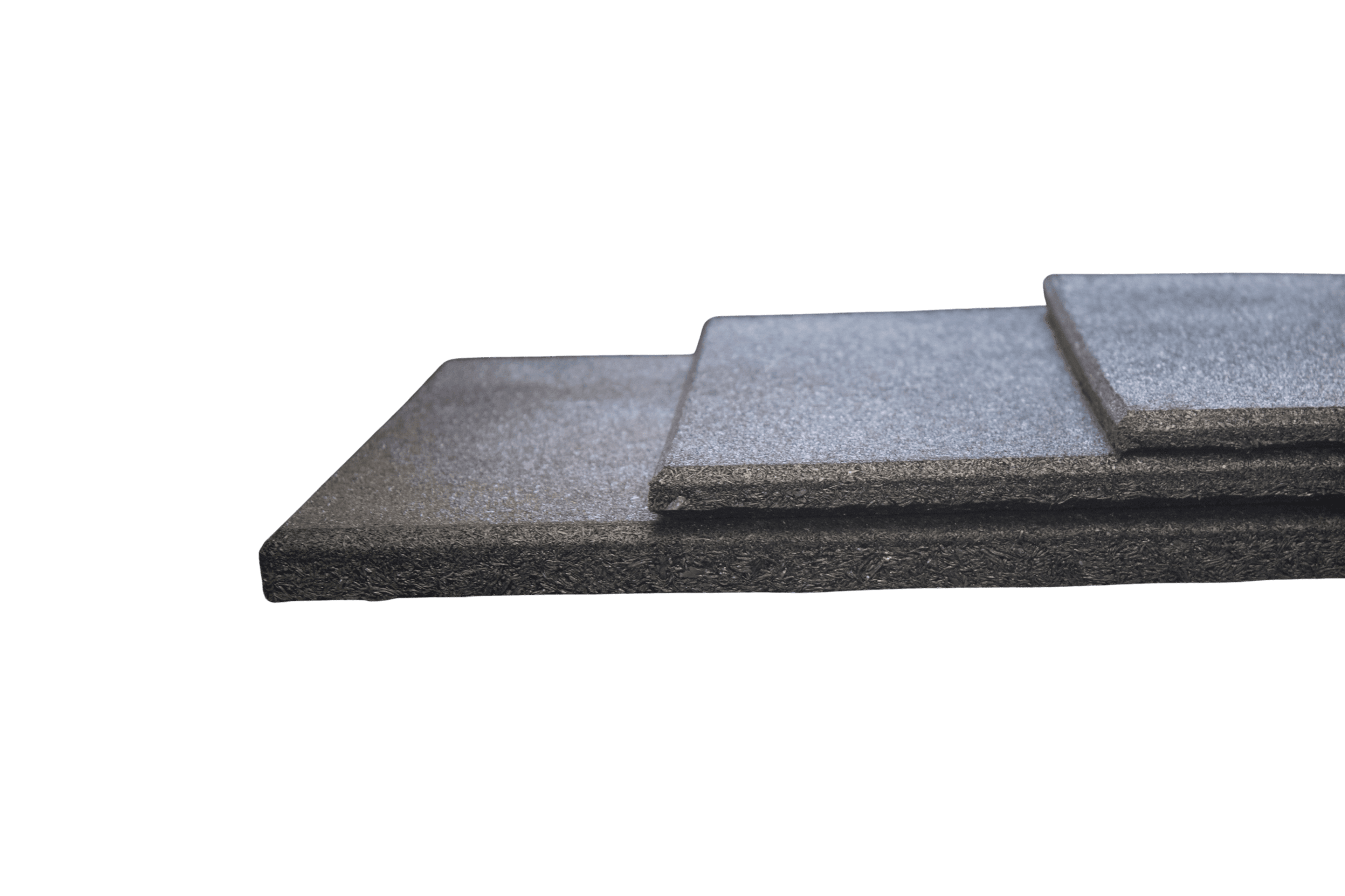 Piso de Borracha de Alto Impacto - 100x100x25mm Cor PRETO - Imagem Principal