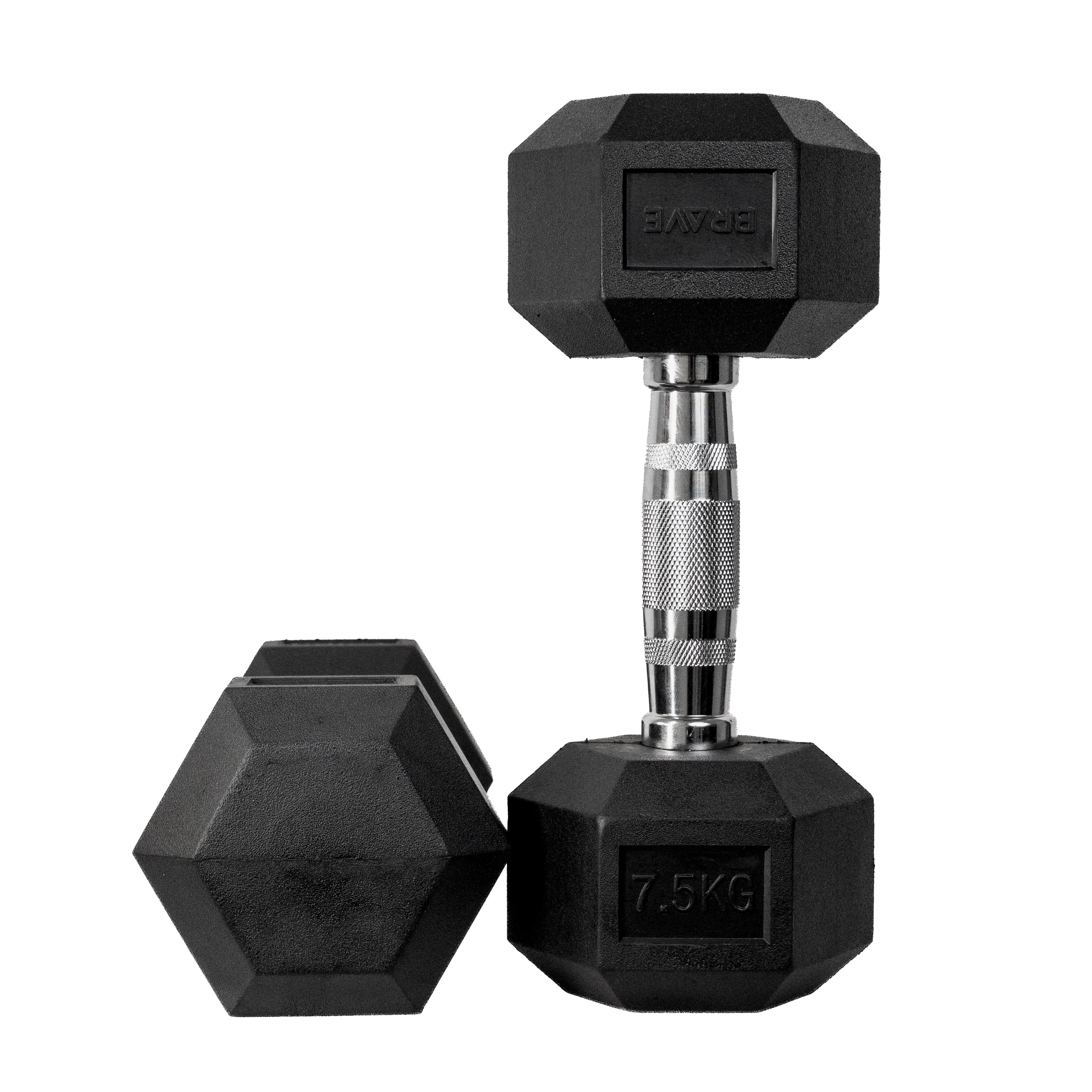 Dumbbell EVO Cromado Vulcanizado 7,5kg - Imagem Principal