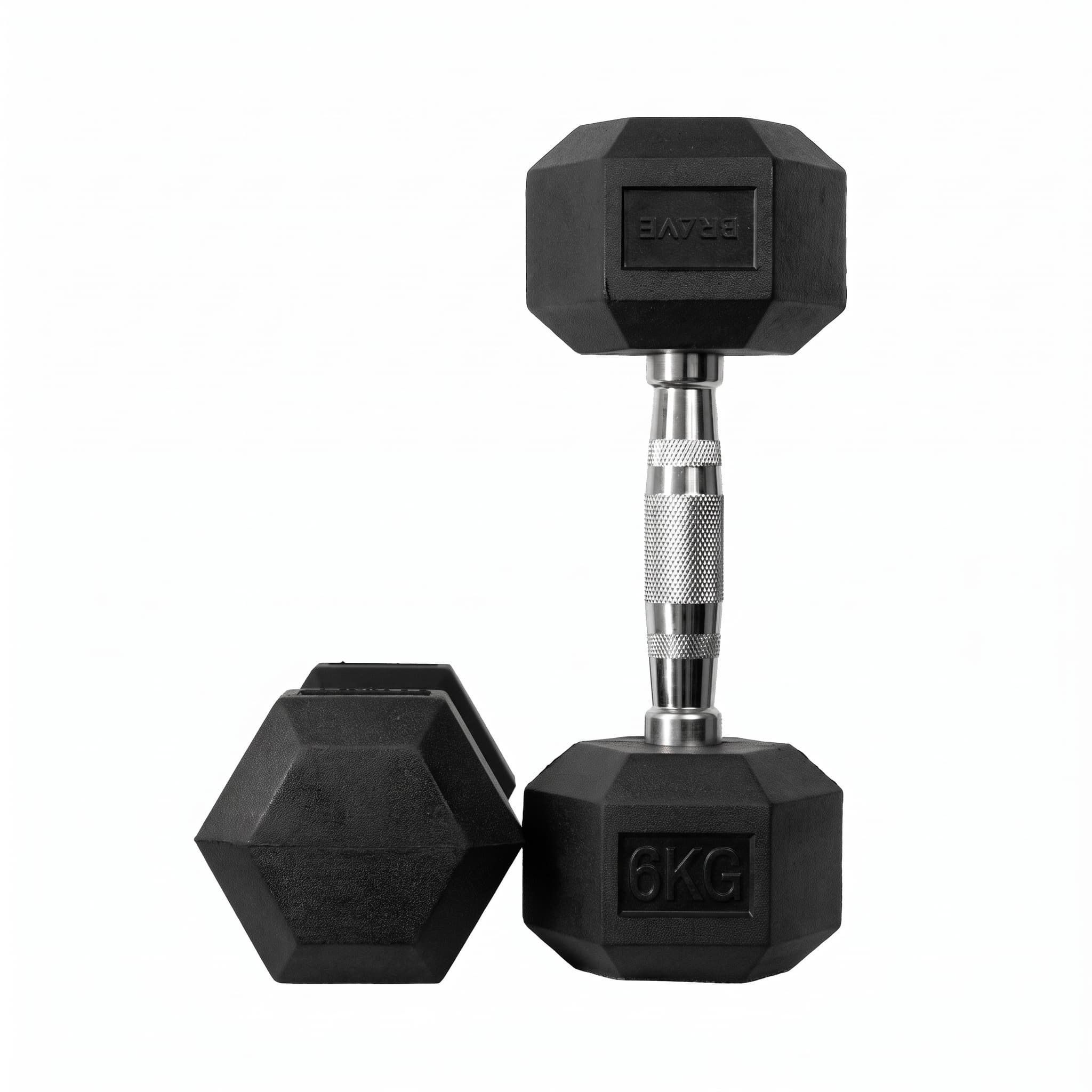 Dumbbell EVO Cromado Vulcanizado 6kg - Imagem Principal