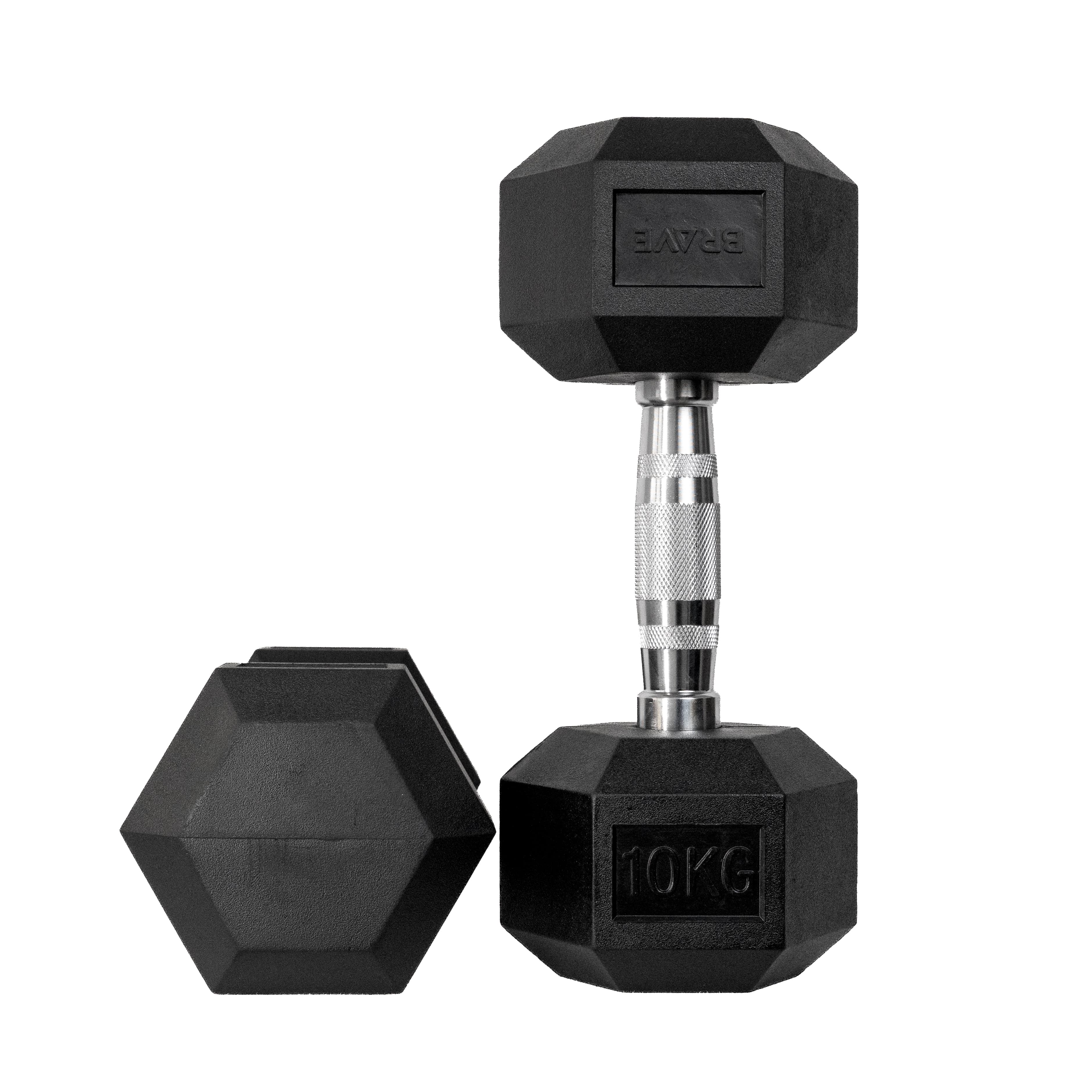 Dumbbell EVO Cromado Vulcanizado 10kg - Imagem Principal