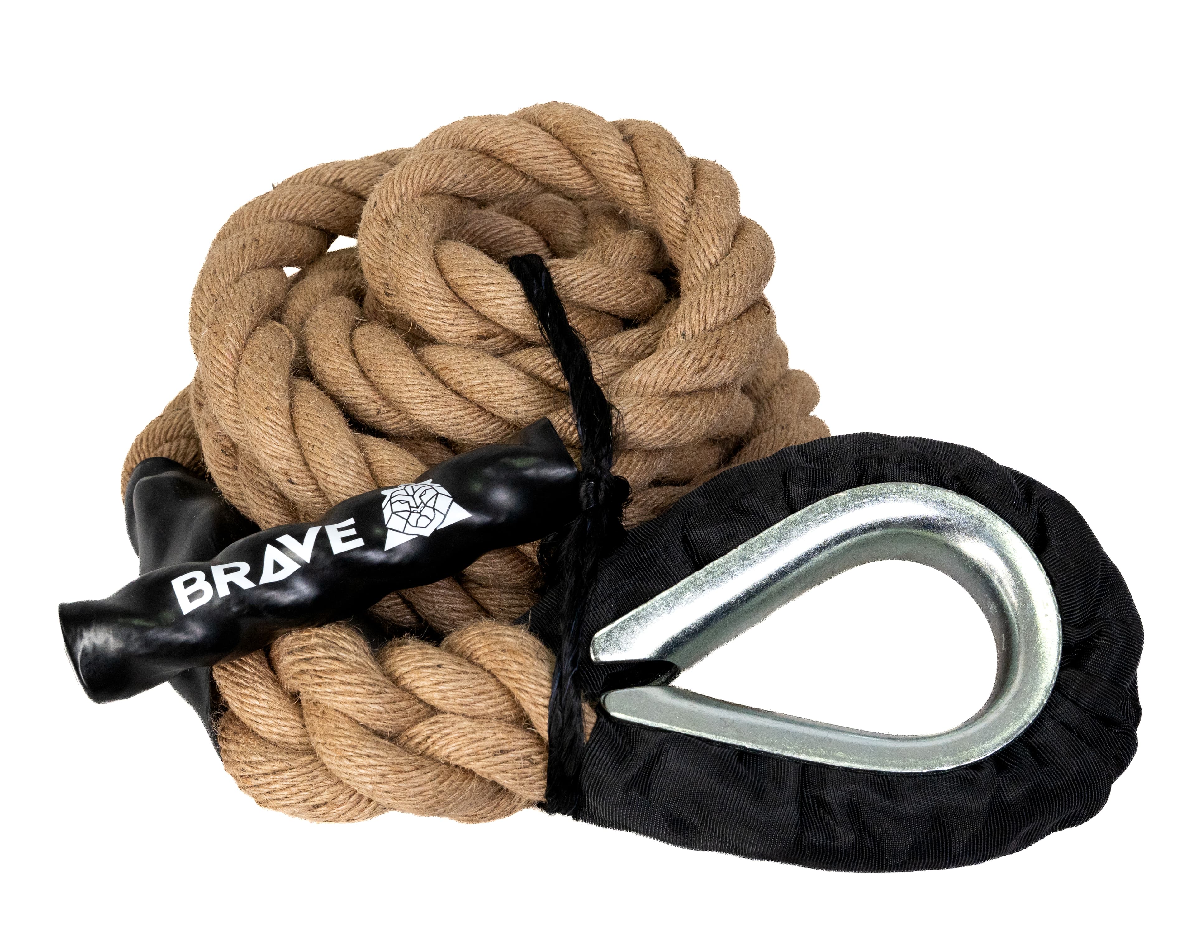 Climb Rope de Sisal Importada 38mm - 6 metros + Olhal de Aço - Imagem Principal